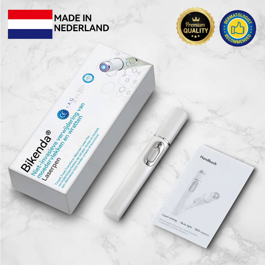Bikenda® laserpen 💕(met CO₂-lasertechnologie – effectief voor het verwijderen van moedervlekken, wratten, huidflapjes, pigmentvlekken en andere onvolkomenheden)